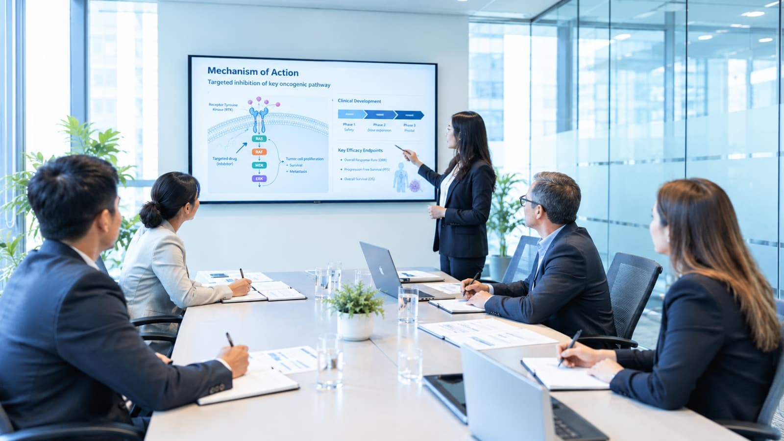 Mechanism of action presentation to a research team