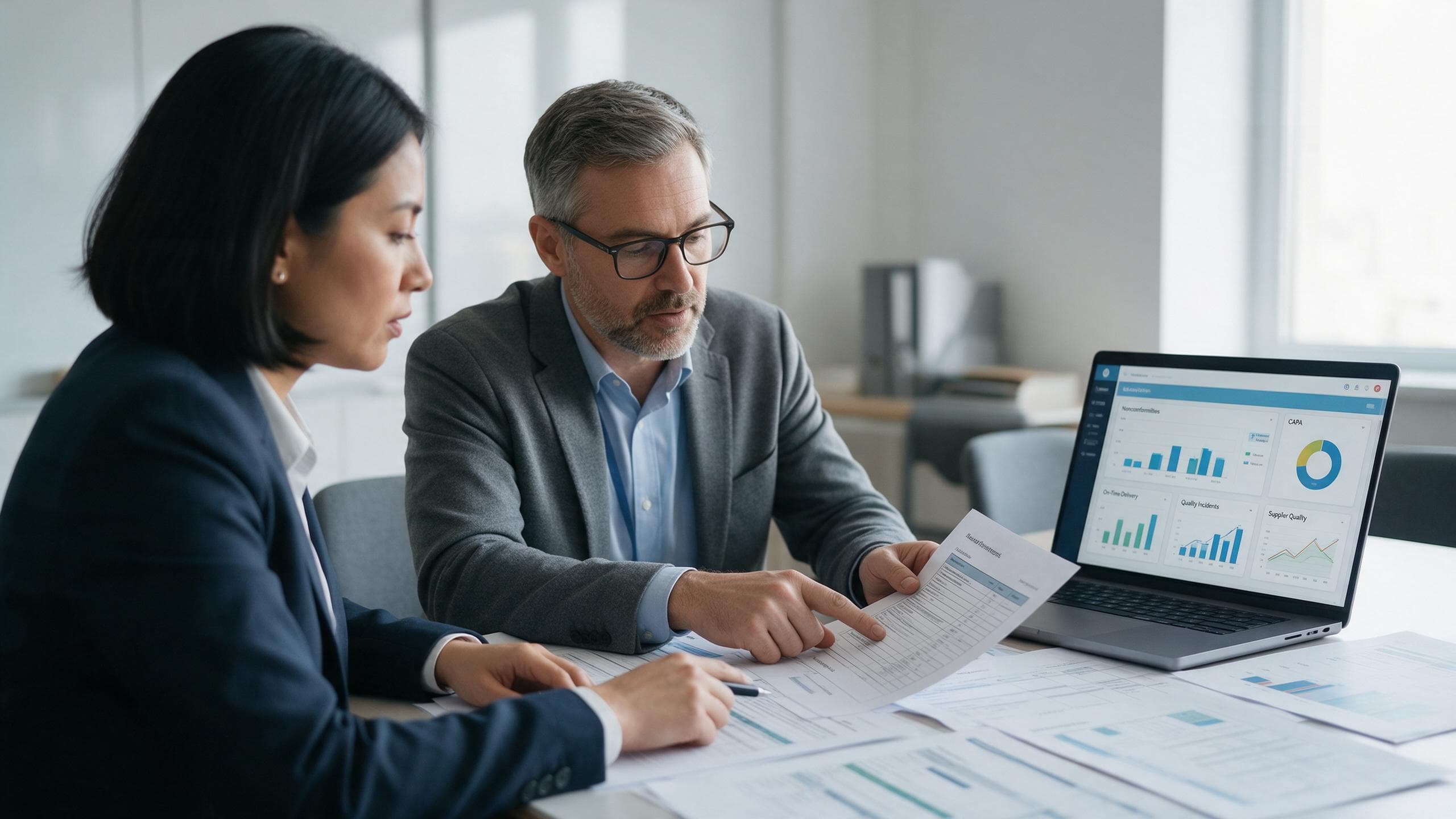 Quality system documentation under review