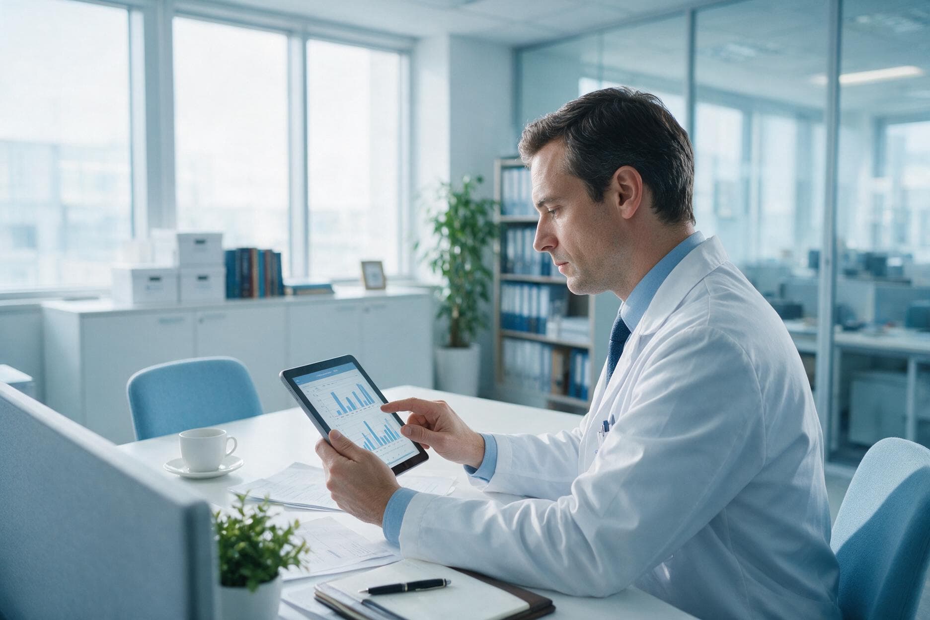 Regulatory compliance documentation being reviewed